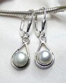🤍 Neu! Perlen Ohrhänger 925 Silber mit Klappbrisur – Süßwasser Zuchtperlen🤍