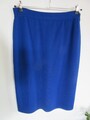 LUCIA Traumhafter Strick Rock Blau Elegant Gummizug mit SCHURWOLLE GR 40 -42 TOP