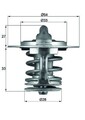 MAHLE Thermostat, Kühlmittel TX 84 77