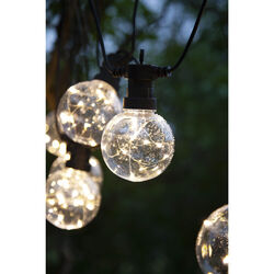 STAR Big Circus Party Außen Deko Garten LED Lichterkette 10-flg warmweiß 4,5m