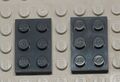 Lego Platte 2x3 2x 3021 dunkelgrau