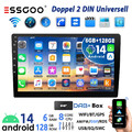 Android 14 6+128G Carplay Autoradio GPS Navi DAB Bluetooth SWC WIFI Doppel 2 DIN