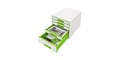 Leitz Schubladenbox WOW CUBE 5 Schubladen DIN A4 Polystyrol Gehäusefarbe: wei...