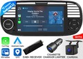 DAB+ FIAX6 7" IPS Touchscreen Android 13 Autoradio Carplay GPS Navi Für Fiat 500