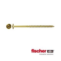 10 Stk. Fischer Holzbauschrauben mit Tellerkopf  FPF-WT YZP 8,0 x 140 mm