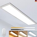 Dimmbar LED Deckenleuchte Panel 120x30 cm mit Fernbedienung, 40W Super