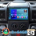 DAB+64GB Android 14 Autoradio CarPlay Navi RDS Für Fiat Ducato Citroën 2007-2023