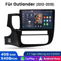 CarPlay Autoradio Für Mitsubishi Outlander III 2012-2018 Android 13 GPS 4+64GB