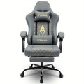 Computer-Ergonomischer Videospiel - Gaming stuhl mit Fußstütze.