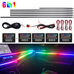 18 in 1 Auto RGB LED Dream Symphony Dynamic Ambientebeleuchtung Lichtleiste DHL