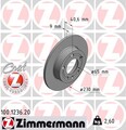 2x ZIMMERMANN Bremsscheibe COAT Z 100.1236.20 für SEAT VW AUDI GOLF LEON 1M1 A3