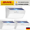 Solarleuchten 3er Set Wandlampen Garten mit Bewegungsmelder IP65 Gartenlicht ...