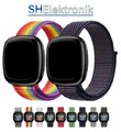 Für Fitbit Versa 3/4 / Sense 1/2 Nylon Armband Nylonarmband Loop Band Klettband