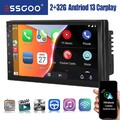 7" 2 DIN 2+32G Carplay Autoradio BLUETOOTH Android 13 GPS Navigation RDS FM WIFI