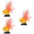  3 Pieces Aquatische Dekoration Aquariumschmuck Künstliche Aquarienpflanzen