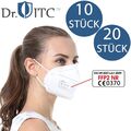 Mundschutz Maske Atemschutzmaske FFP2 5 lagig CE Mund Nase Gesicht Virus Schutz