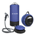 Campingdusche Solardusche Gartendusche mit Pumpe 11l Solar Dusche mit Fusspumpe