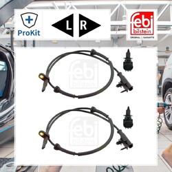 2x ORIGINAL® Febi Bilstein Sensor, Raddrehzahl Vorne, Links, Rechts für Smart