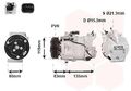 VAN WEZEL 4300K392 Kompressor, Klimaanlage passend für NISSAN RENAULT