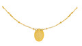 Zierliche Halskette mit Muschel Goldfarben Minimalistisch Beach Days Surfer NEU