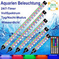 Aquarium Beleuchtung T8 Tube Fisch Tank Licht Wasserdicht 24/7Timer Vollspektrum