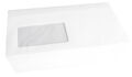 50 Briefumschläge Umschlag Din lang mit Fenster weiß Selbstklebend 75g/m²