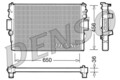 Denso DRM12007 Kühler, Motorkühlung passend für IVECO Kühlung