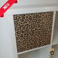 🔵🟡 IKEA Kallax Tür Einsatz Regal Aufbewahrung Box Expedit 33x33 cm Leopard