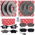 Febi Bremsscheiben + Beläge Vorne + Hinten passend für VW TRANSPORTER T4 Bus 2.5