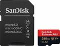 SanDisk Extreme Pro 256GB microSDXC Memory Card + SD Adapter 170MB/s Class 10