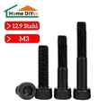 M3 DIN 912 12.9 Stahl Zylinderschrauben Innensechskant blank Zylinder Kopf M3x