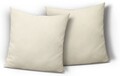 2er Pack Kissenbezug Kissenhülle 40x40 cm natur Uni Jersey Baumwolle Set