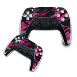 Schutzfolie Controller Set Aufkleber Gaming Folie Spiele Neon Pink R140-15