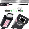 USB C zu RJ45 Netzwerkadapter 10/100/1000Mbps Ethernet Gigabit Adapter anschluss