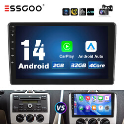 Für Ford Focus Transit MK7 Kuga 9" Android 14 Autoradio Carplay GPS Kamera 2+32G