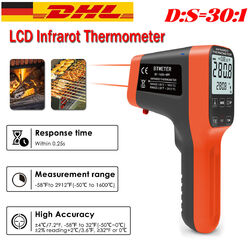 -50°C~1600°C Küche Laser Infrarot Thermometer Pyrometer Temperaturmessgerät 30:1