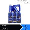 Mannol Classic 10W-40 VW Mercedes Renault Peugeot 5+3 Liter = 8 Liter