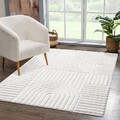 Teppich Focus Hochflor Shaggy Hochtief Muster 3D-Effekt Geo Wohnzimmer Flur
