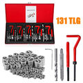 131Tlg Gewinde Reparatur Set Helicoil Gewindeschneider Werkzeug M5 M6 M8 M10 M12