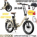 ONESPORT OT16 20Zoll Klapprad 48V 17Ah City EBike 250W Herren Elektrofahrrad APP