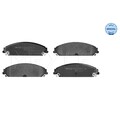 1x ORIGINAL® Meyle 025 241 6417/W Bremsbelagsatz, Scheibenbremse Vorne, inkl.