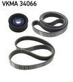 VKMA 34066 SKF Keilrippenriemensatz für FORD,FORD AUSTRALIA