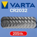 20x VARTA CR2032 2032 CR-2032 INDUSTRIAL Knopfzellen - MHD bis 2034