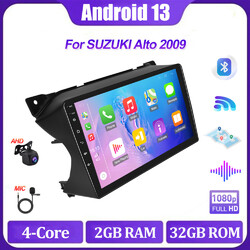Android 13 Autoradio Apple CarPlay GPS NAVI WIFI 32GB Für Suzuki Alto 2009-2016