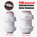 1/4" 3/8" Schlauch Steckverbinder Schott Adapter Umkehrosmoseanlage Wasserfilter