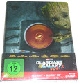 GUARDIANS OF THE GALAXY VOL.2 3D & 2D 2-DISC BLU-RAY STEELBOOK NEU & OVP SEALED