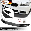 Frontspoiler Spoilerlippe Spoiler für BMW F10 Limousine F11 10-17 Schwarz Glanz