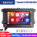 Android 13 CarPlay Autoradio 2+32G GPS NAV RDS Wifi Für VW GOLF 5 6 Plus Polo 6R