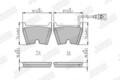 JURID 573809J Bremsbelagsatz, Scheibenbremse für AUDI