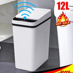 Automatik Mülleimer mit Smart Sensor Küche Abfall l ABS Kunststoff Mülleimer 12L